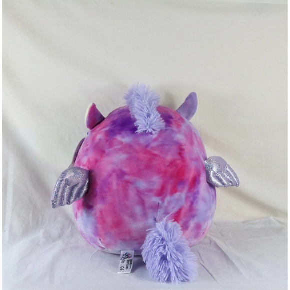 New Squishmallow Kelly toy 12" Willow The Tie Dye Pegasus Plush Toy - Picture 3 of 5